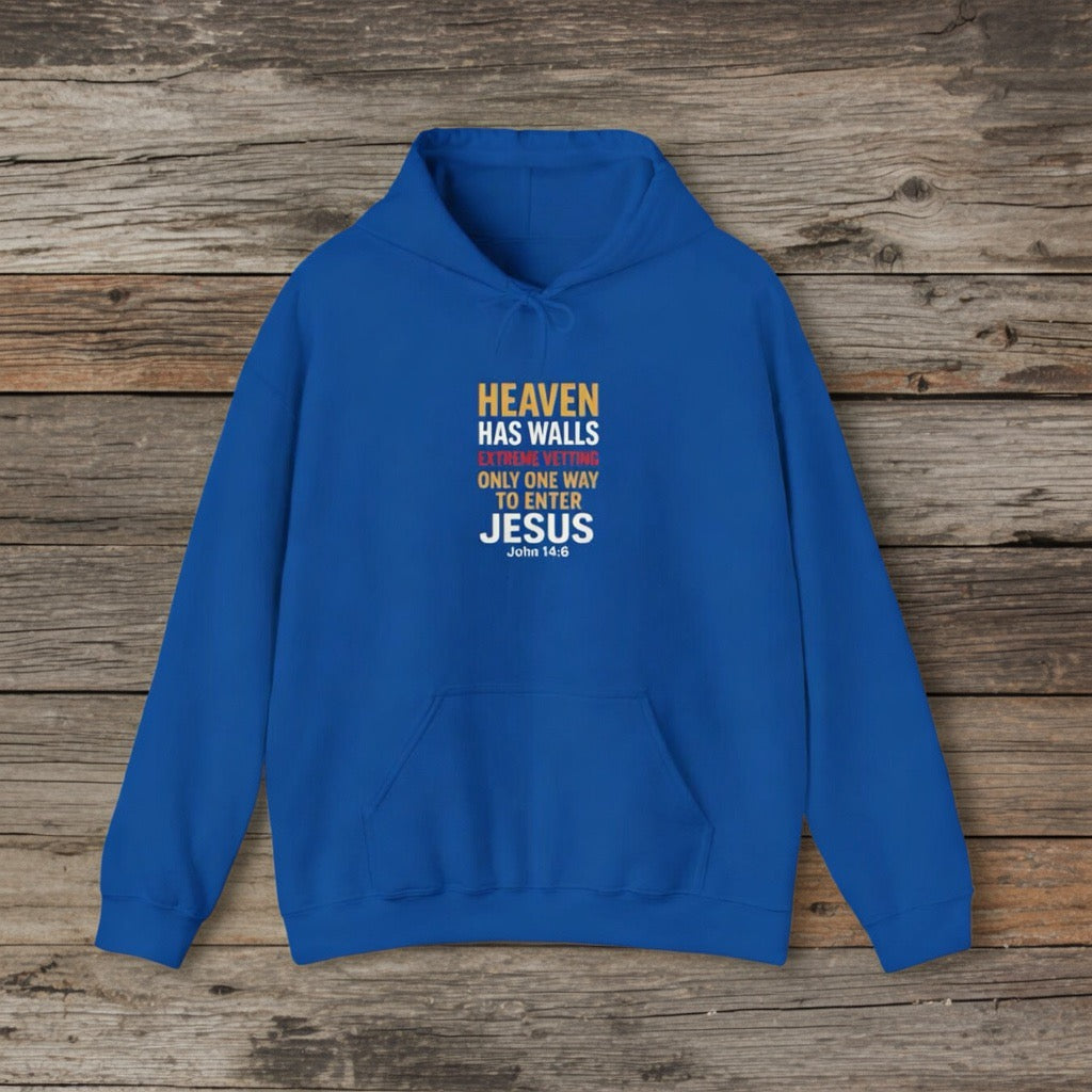 Heaven Has Walls Jesus Hoodie John 14:6| Christian Faith| Jesus Is The Only Way, Fathers Day gift, Pastor gift, Salvation