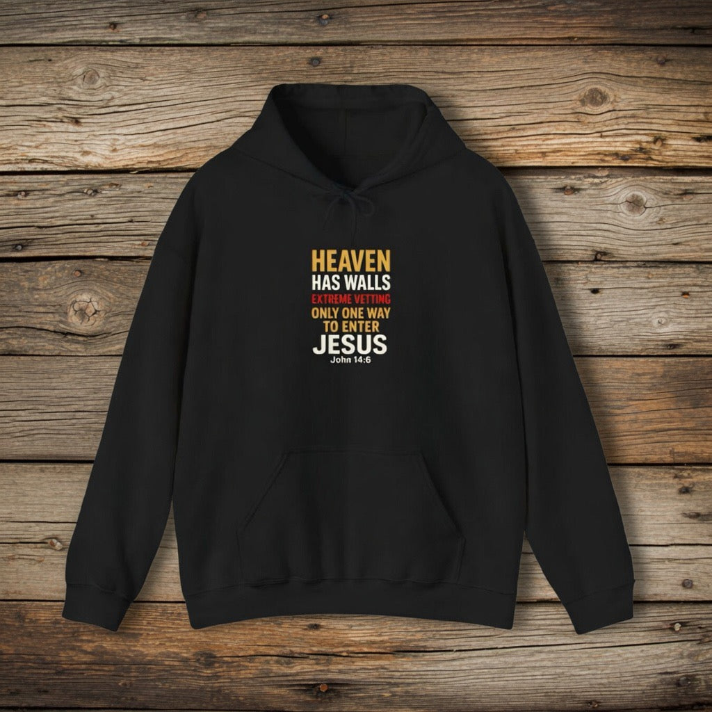 Heaven Has Walls Jesus Hoodie John 14:6| Christian Faith| Jesus Is The Only Way, Fathers Day gift, Pastor gift, Salvation