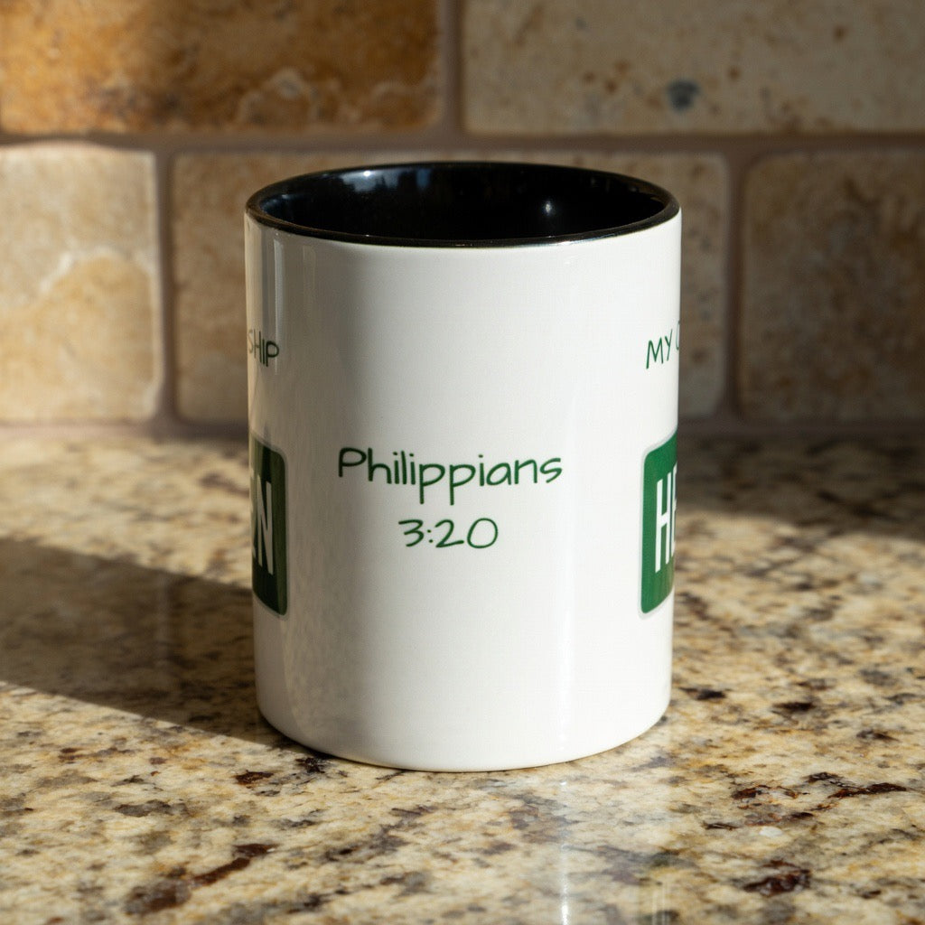 My Citizenship Is in Heaven Mug | Philippians 3:20 Christian Coffee Cup