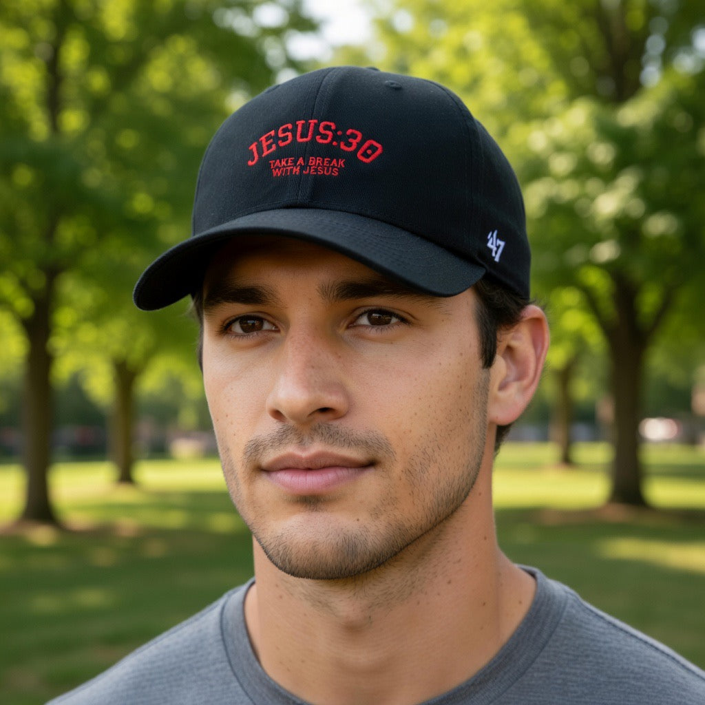 Embroidered Jesus:30 Take A Break With Jesus Hat| Christian Faith Cap, Fathers Day gift, Pastor gift