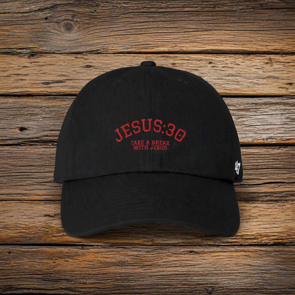 Embroidered Jesus:30 Take A Break With Jesus Hat| Christian Faith Cap, Fathers Day gift, Pastor gift