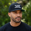 My Father Created Everything Flat Bill Cap | Genesis 1:1 Embroidered Hat