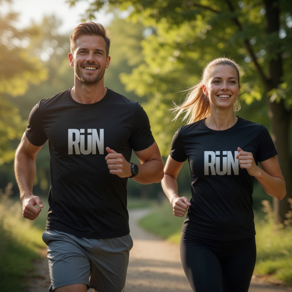 RUN Graphic Cross Graphic Running T-Shirt | Christian Faith Tee, Christian Boho Shirt, Faith Shirt, Yeshua shirt, mom dad