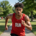RUN Graphic Cross Graphic Running tank top | Christian Faith Fitness apparel, Christian tank, Faith, Yeshua