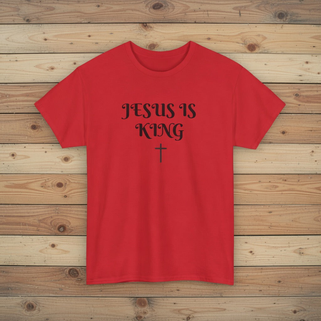 Jesus Is King T-Shirt | Christian Faith Typography Tee