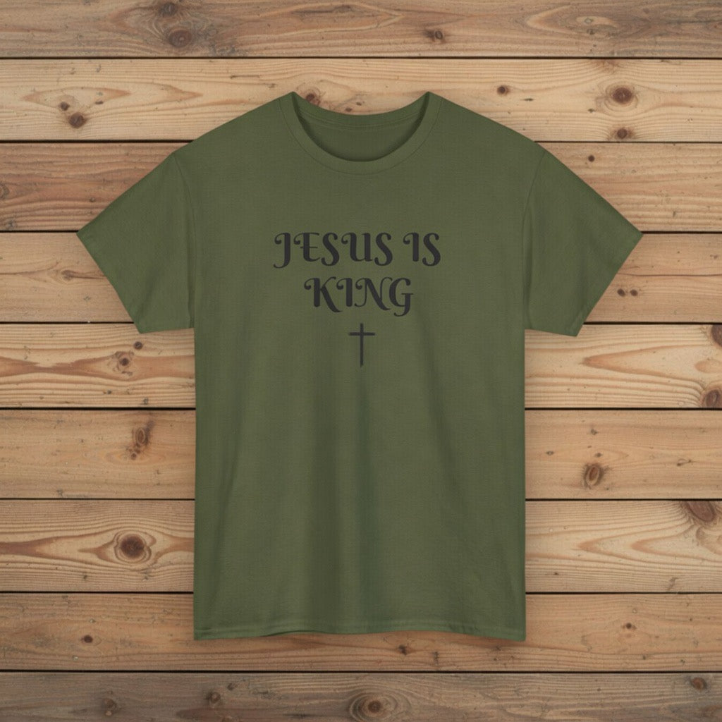 Jesus Is King T-Shirt | Christian Faith Typography Tee