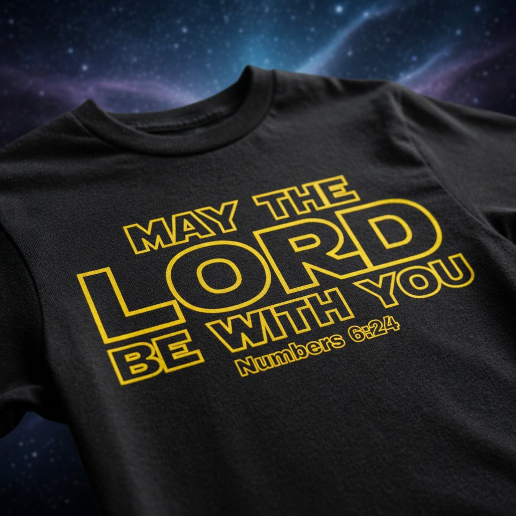 May the Lord Be With You Tee | Star Wars inspired | Christian Faith Scripture Shirt, Numbers May The Lord Bless you Shirt