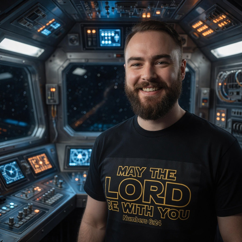 May the Lord Be With You Tee | Star Wars inspired | Christian Faith Scripture Shirt, Numbers May The Lord Bless you Shirt