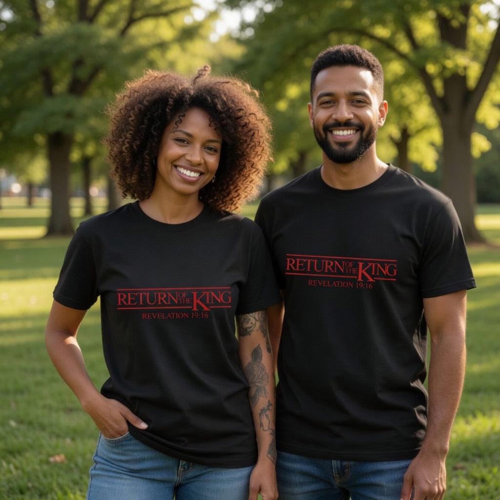 Return of the King t-shirt | Jesus King of Kings Revelation 19:16, Star Wars inspired | Christian Faith Scripture Shirt, Jedi