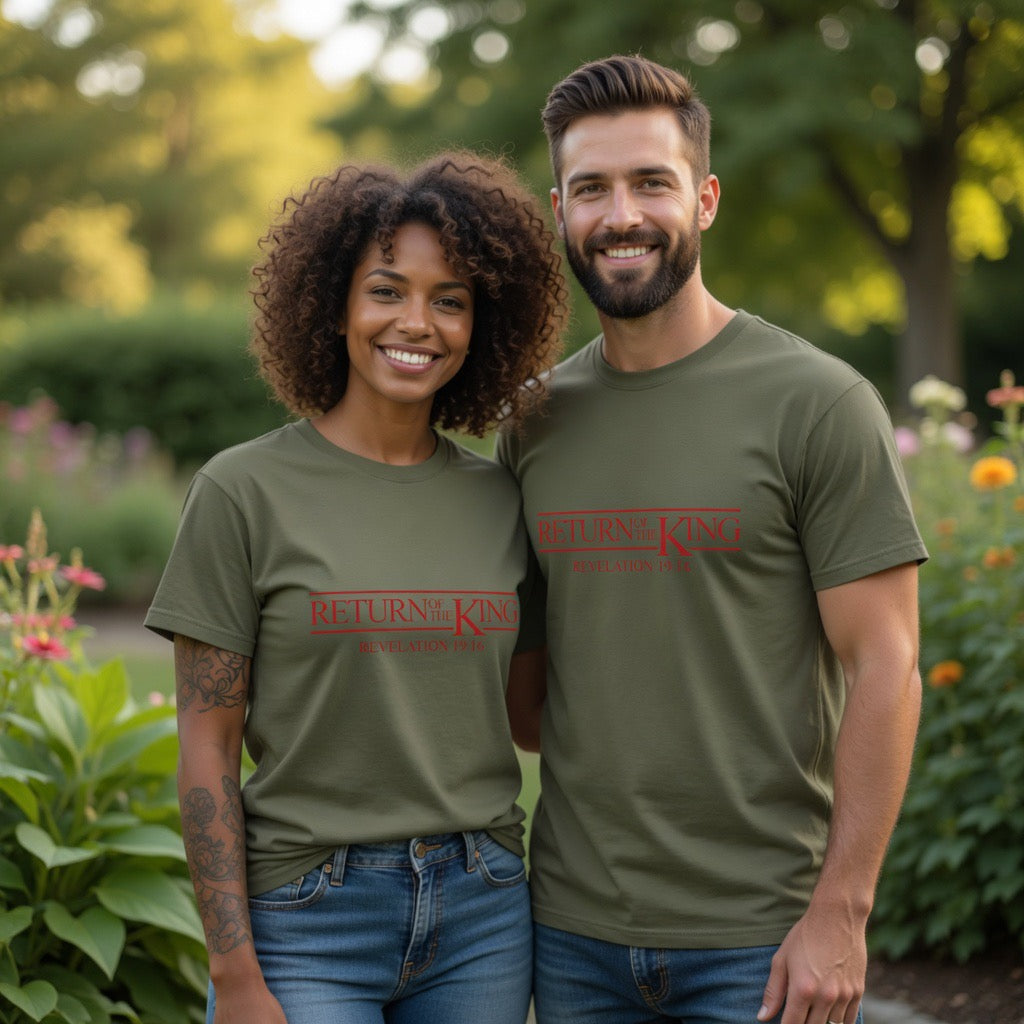 Return of the King t-shirt | Jesus King of Kings Revelation 19:16, Star Wars inspired | Christian Faith Scripture Shirt, Jedi