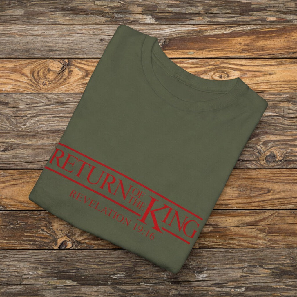 Return of the King t-shirt | Jesus King of Kings Revelation 19:16, Star Wars inspired | Christian Faith Scripture Shirt, Jedi