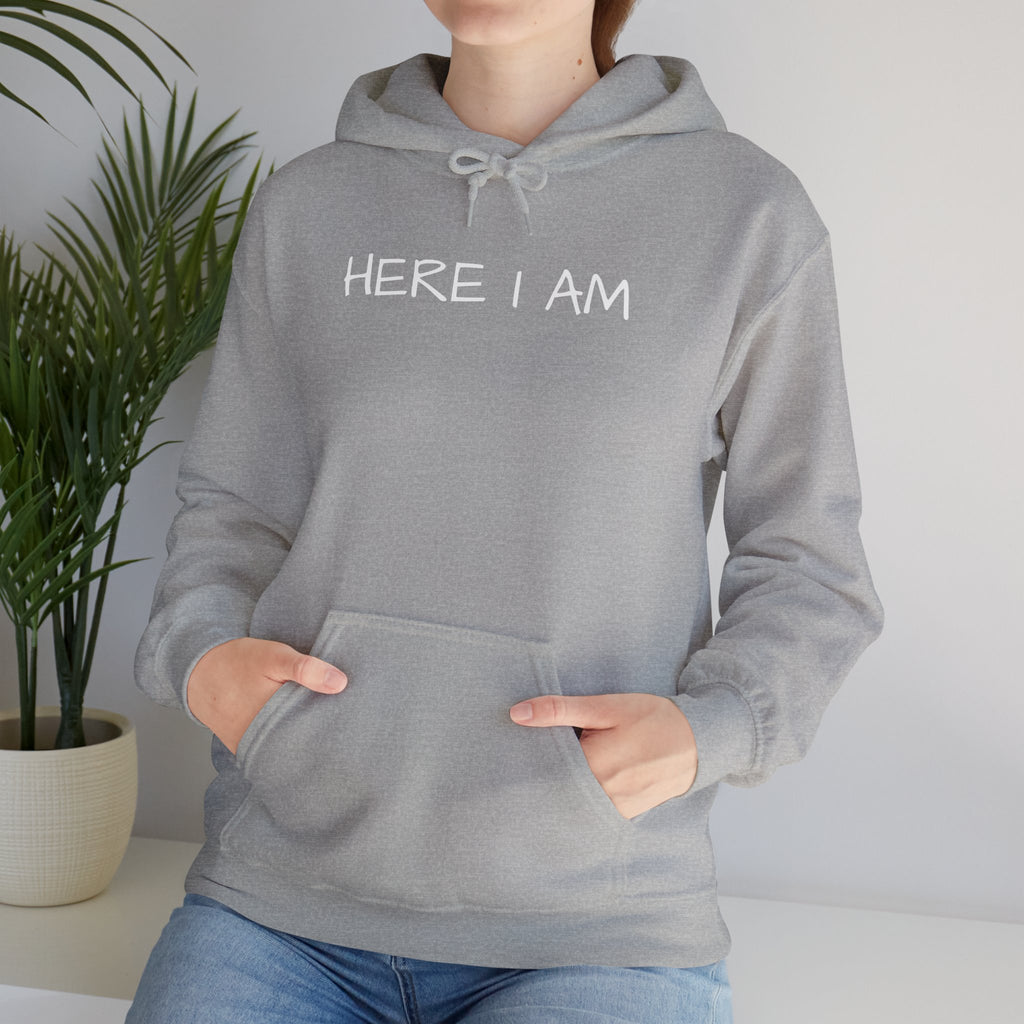Here I AM Hoodie | Bold Statement Sweatshirt | Yeshua,Jesus King Merch,The Way the Truth Life , Mothers Day gift